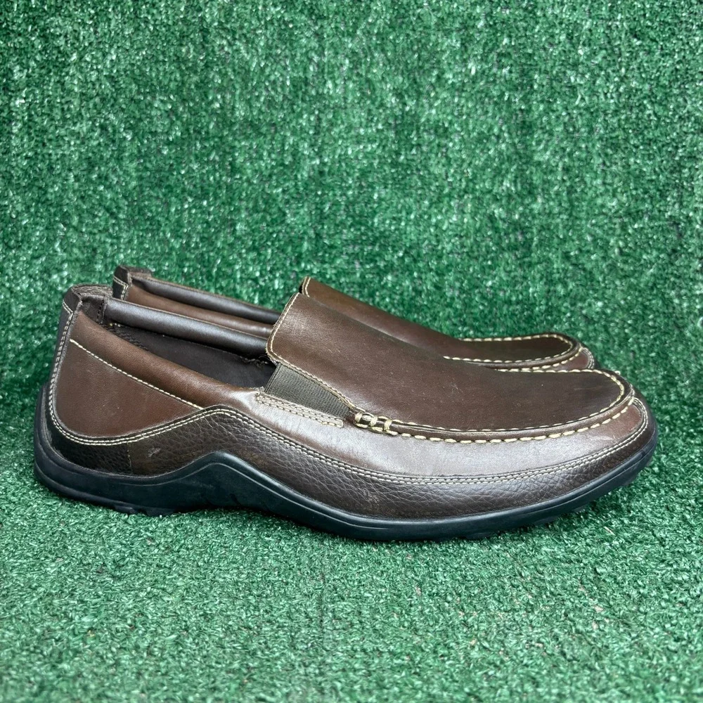 Cole Haan Tucker Venetian Leather Driver Moccasin Loafers Brown Mens Size 12 M